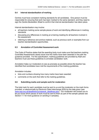 Aqa further additional science