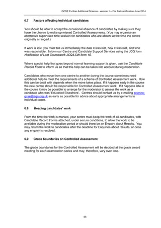 Aqa further additional science