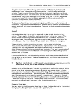 Aqa further additional science
