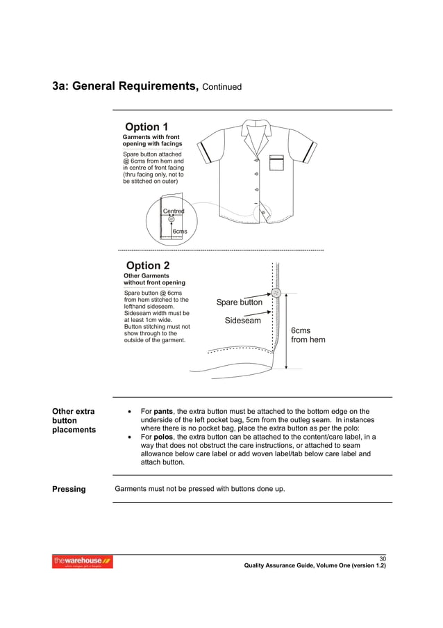 Apparel quality assurance manual