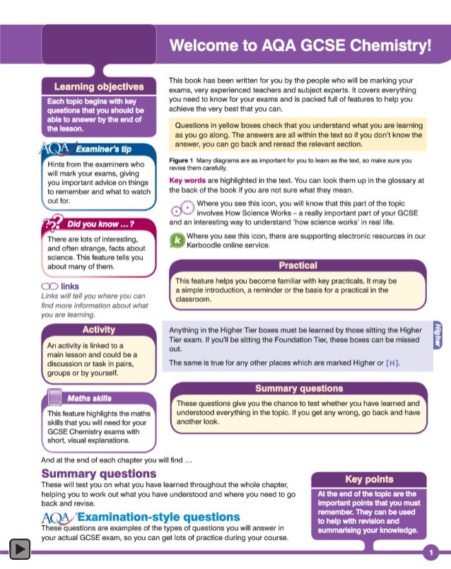 AQA GCSE Chemistry