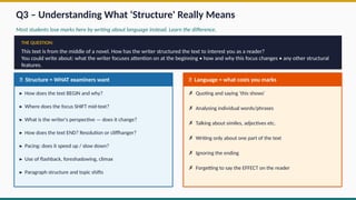 Mastering AQA GCSE English Language Paper 1: Structure, Evaluation ...