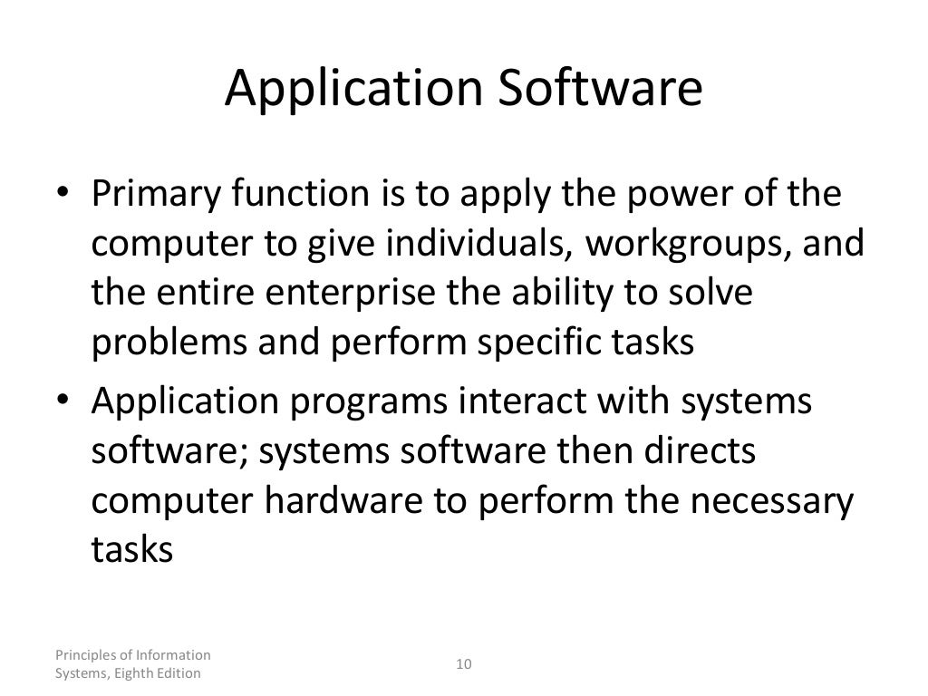 Application software packages