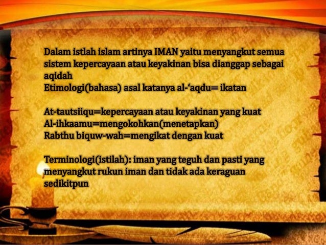 Aqidah, syariah dan akhlaq mulia