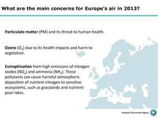 Air quality in Europe - 2013 report | PPTX