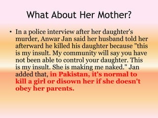 Aqsa parvez and cultural conflict | PPTX