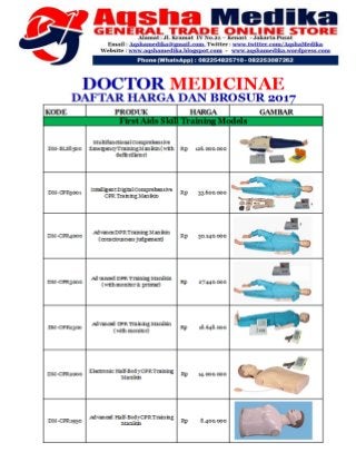 Brosur dan Harga Phantom Doctor Medicinae 2017