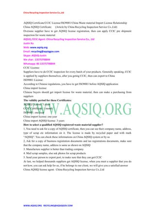 Aqsiq registration | DOC