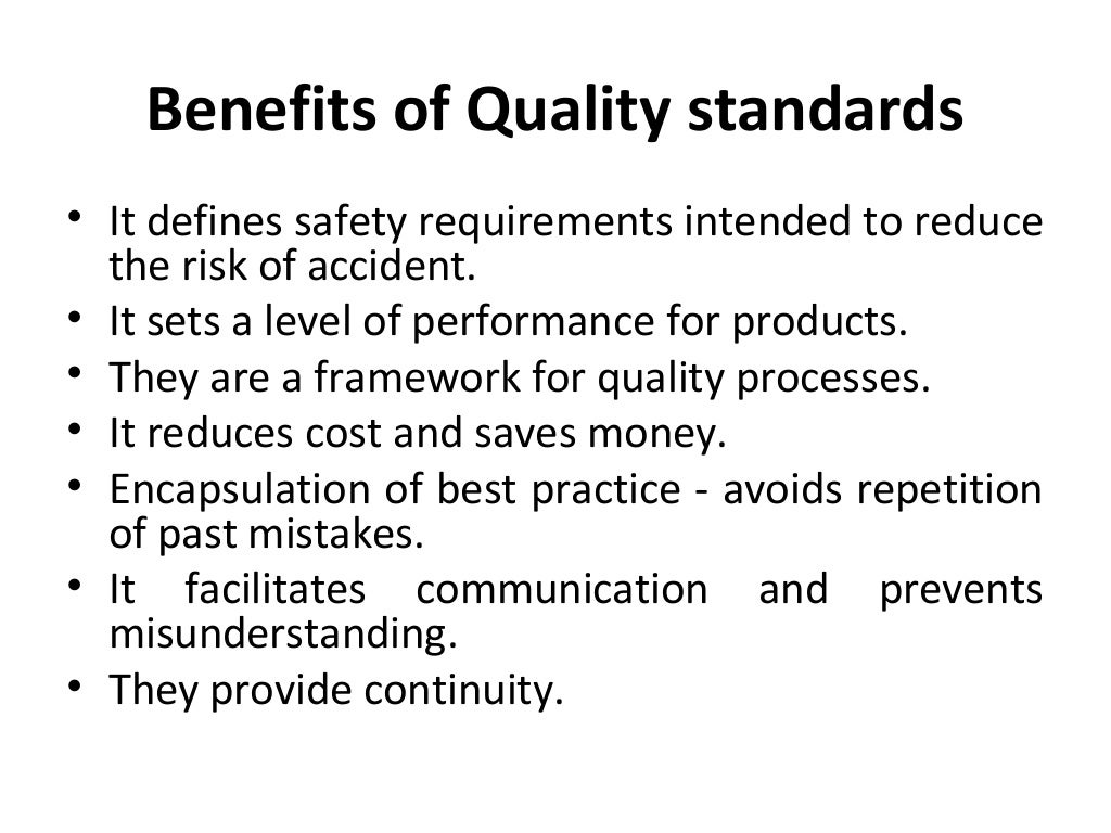 APPAREL QUALITY STANDARD AND IMPLEMENTATION
