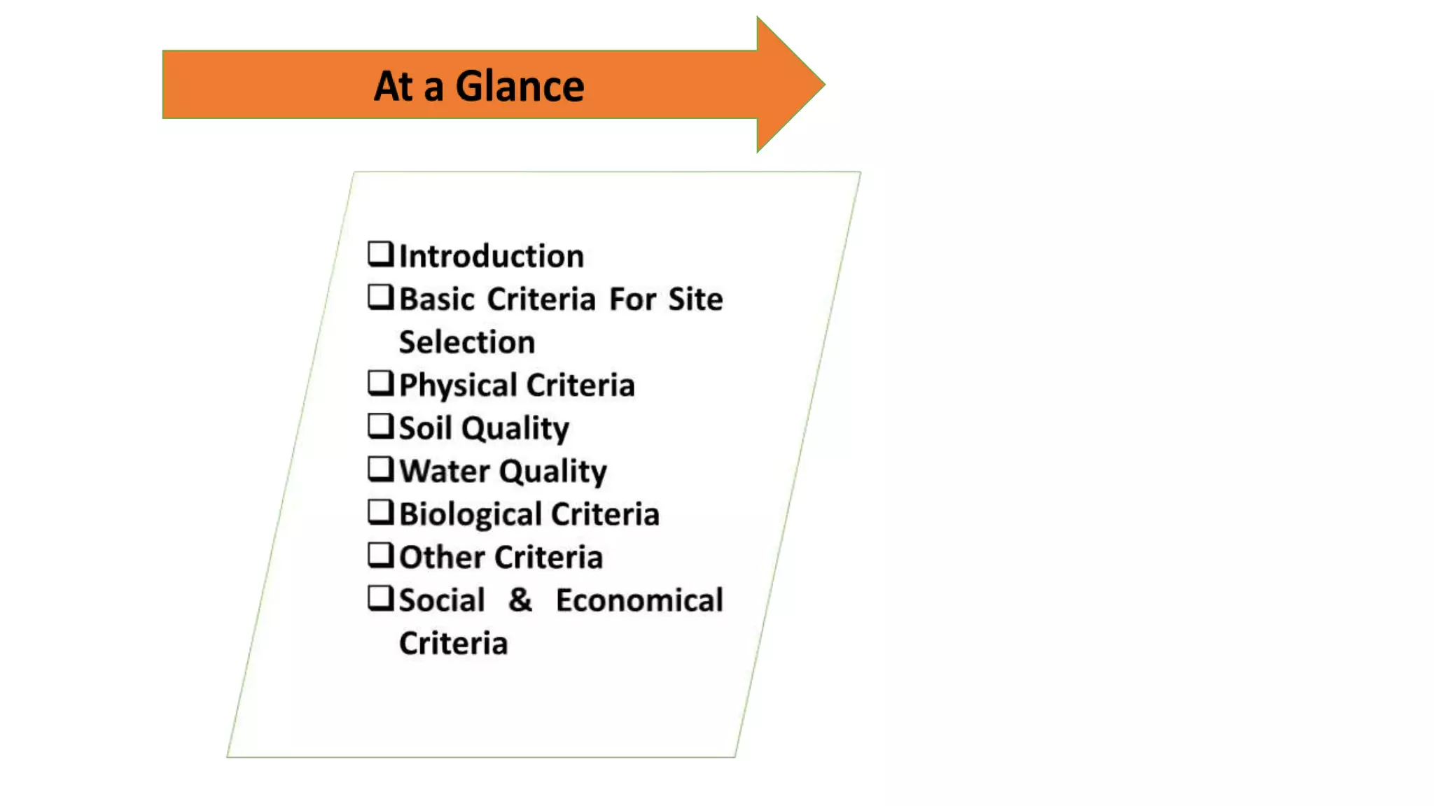 View of selection criteria for aquaculture engenerring | PPTX