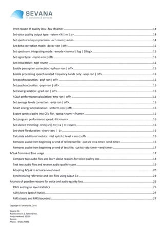 AQuA 7.x manual | PDF