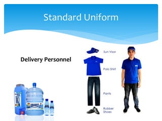 Standard Uniform
Delivery Personnel
 