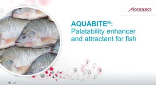 AQUABITE®:
Palatability enhancer
and attractant for fish
 