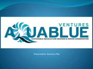 Presentation: Business Plan
 
