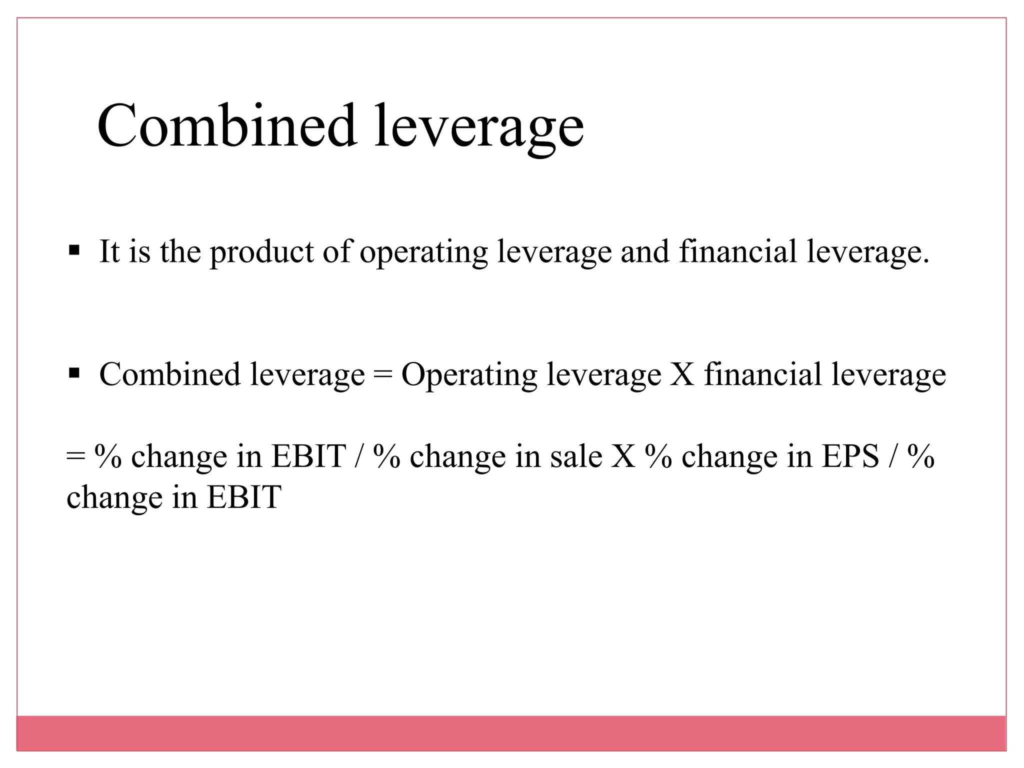 Capital Structure and Leverage | PPTX