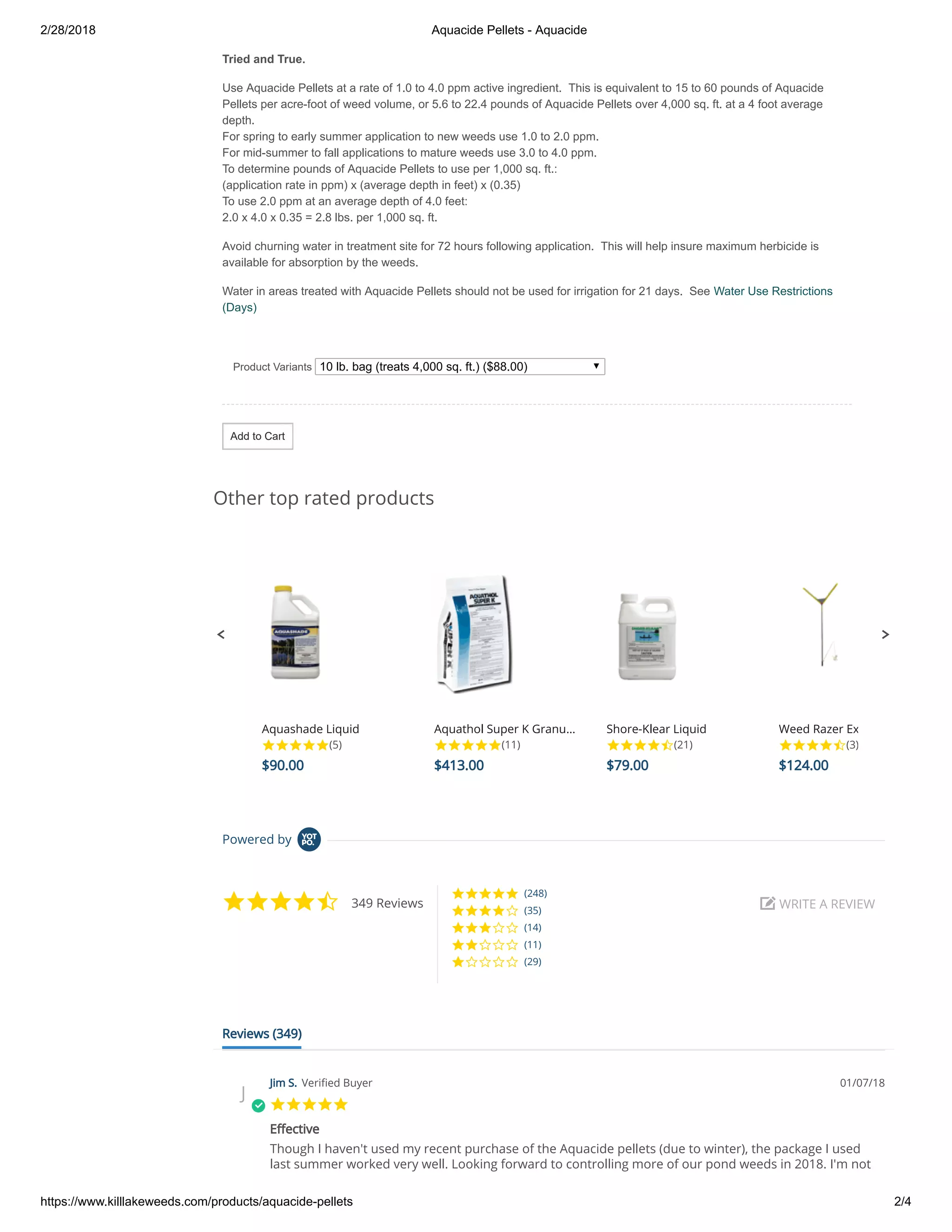 Aquacide pellets effective on many common weeds PDF