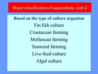 Aquaculture an introduction | PPT