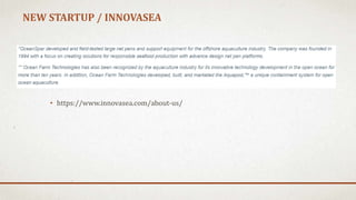 NEW STARTUP / INNOVASEA
• https://www.innovasea.com/about-us/
 