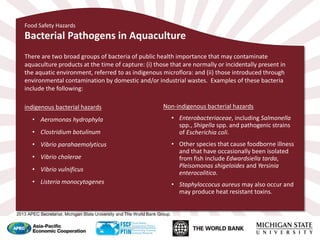 Aquaculture 2 - Food Safety Hazards 2013 | PDF