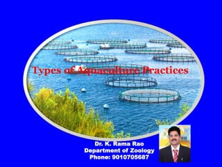 Types of Aquaculture practices