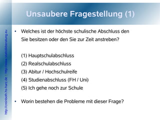 Fragebogendesign