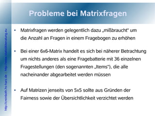 Fragebogendesign