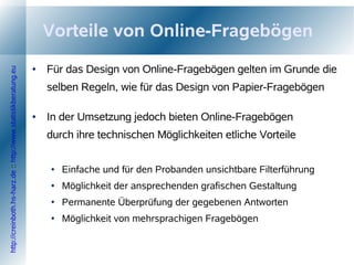 Fragebogendesign