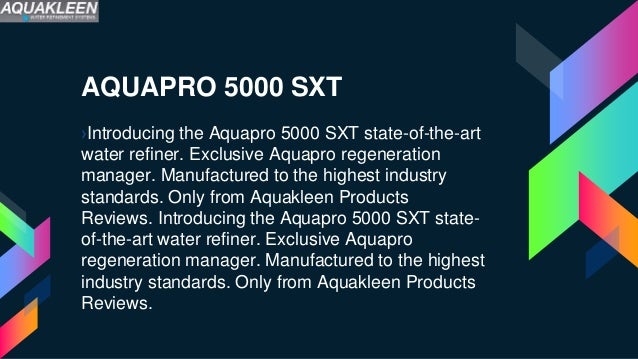 Aquakleen Products Reviews First Presentation