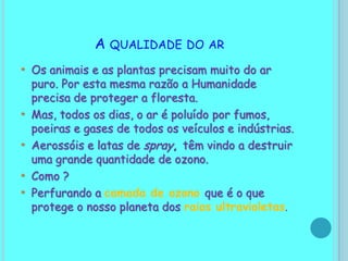 O nosso papel na preservação do ambiente