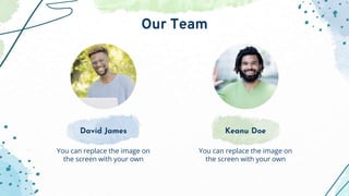 You can replace the image on
the screen with your own
You can replace the image on
the screen with your own
Our Team
David...