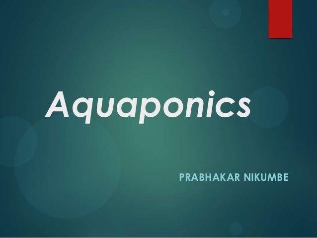 Aquaponics ppt 
