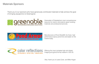 Aquaponics Final Presentation