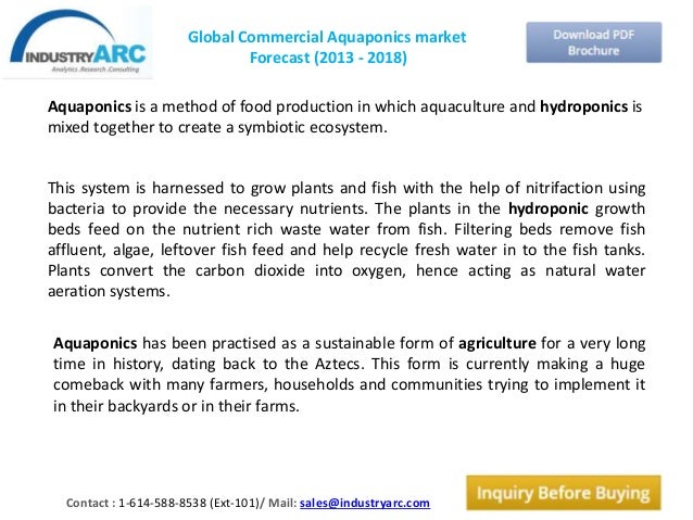 aquaponics market size and forecast 2018