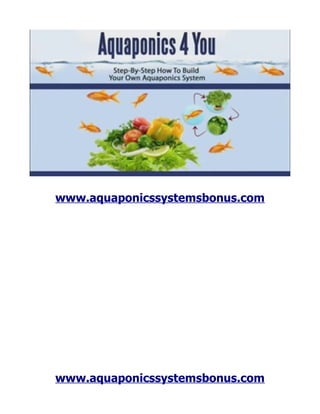 www.aquaponicssystemsbonus.com




www.aquaponicssystemsbonus.com
 