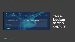 Copyright © SUSE 2021
This is
backup
screen
capture
 