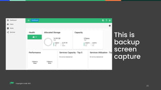 Copyright © SUSE 2021
This is
backup
screen
capture
 