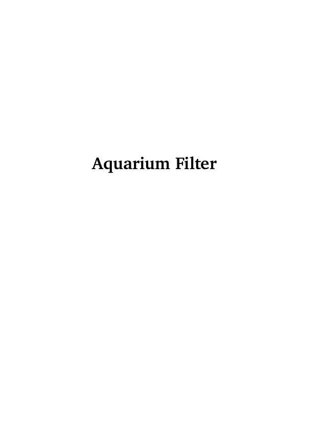              
             Aquarium Filter
 