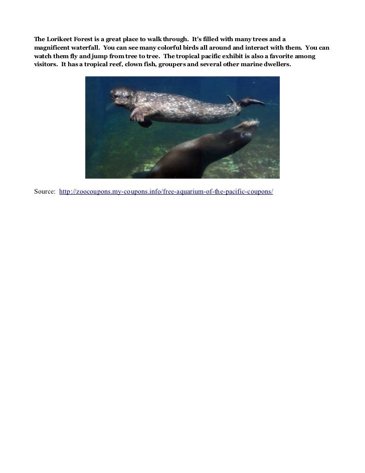 Aquarium of the pacific coupon code