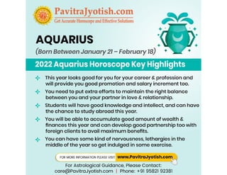 Aquarius 2022 Horoscope Predictions