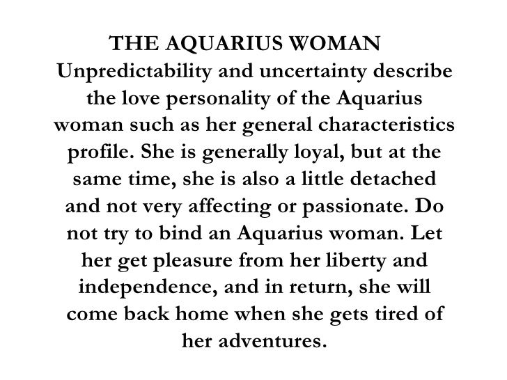 Aquarius Loves Virgo Woman 101