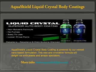 Aqua shield liquid crystal body coatings