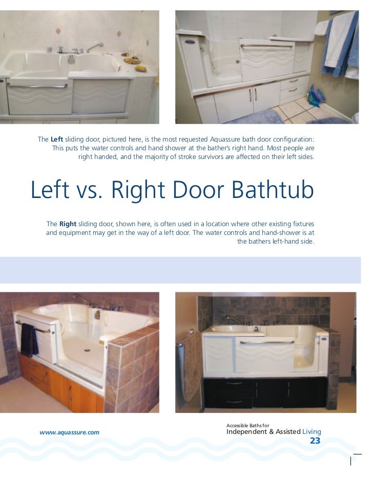 Aquassure Adl Slide In Bathtub Brochure