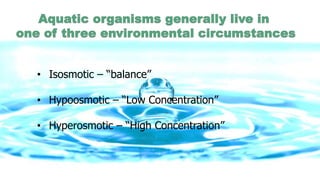 Aquatic movements & Water Movement between Soil and Plant | PPTX