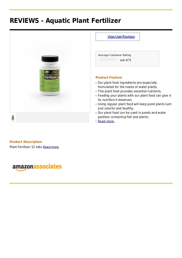 Aquatic plant fertilizer