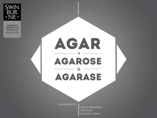 Aquatic talk: Agar, agarose and agarase