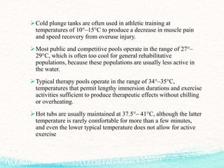 Aquatic therapy | PPTX