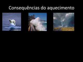 Consequências do aquecimento
 