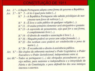 CONSTITUIÇÃO DE 1911 