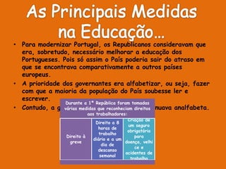 As Principais medidas na educação…