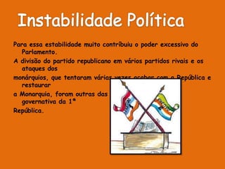 A Revolução Republicana e a Queda da MonarquiaNos finais do Século XIX, grande parte dos Portugueses continuava a viver com muitas dificuldades. A cedência de Portugal à última decisão britânica colaborou para crescer o desagrado da maioria da população.